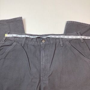 Carhartt Men’s Original Dungaree Fit Flannel Lined Pants Size 38x30 Gray NWT